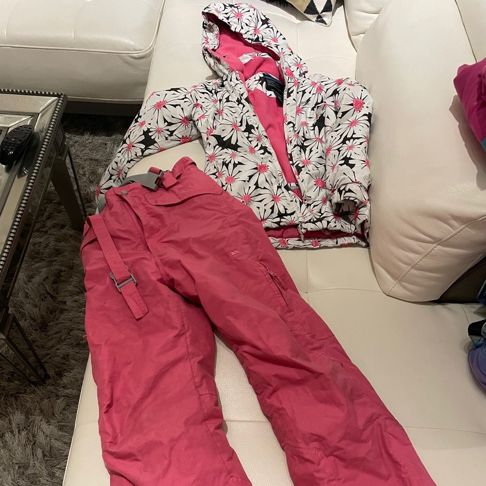 Snow bib and coat set